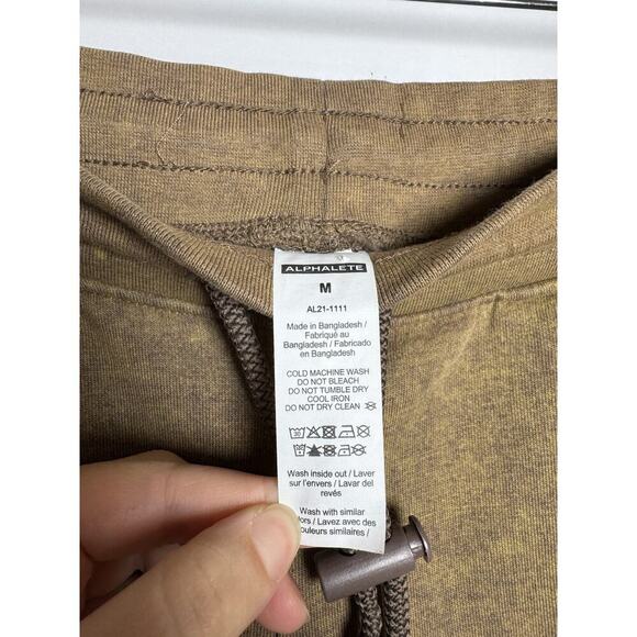 Alphalete Joggers M Men’s Sepia Caramel Brown Pockets‎ Drawstring Toggle - Picture 6 of 7